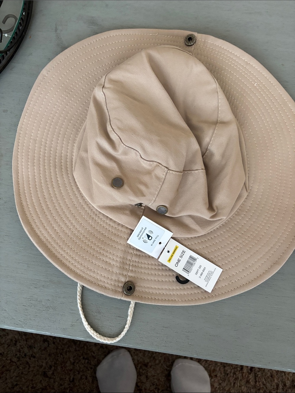 Neutral Beige Sun Hat - One Size